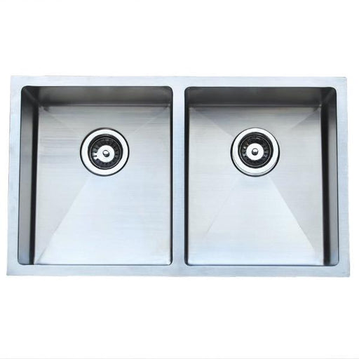 Prestige Hand Made 700mm Stainless Steel Double Bowls Undermount Kitchen Sink - PeakReno