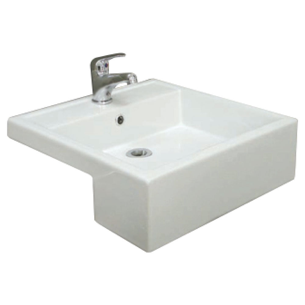 RAK NOVA 460mm Square Semi-Recessed Basin - PeakReno