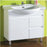 Renovator 750mm White Poluurethane Finger Pull Semi-recessed Vanity - PeakReno