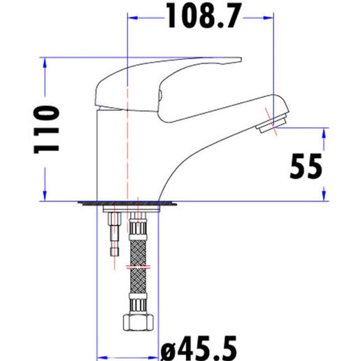 Renovator Compact Style Basin Mixer - PeakReno