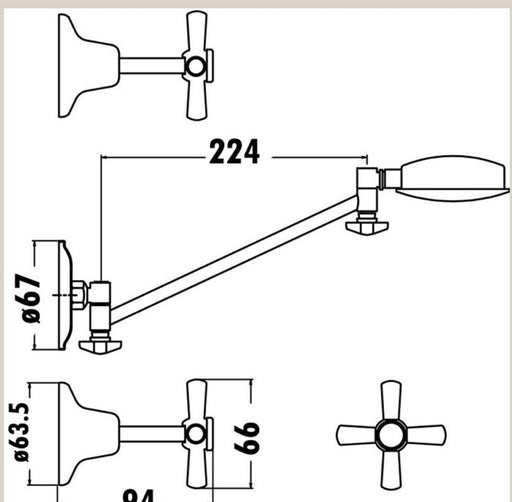 Renovator Shower Tap Set - PeakReno