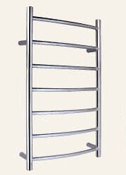 Roma 800 x 500mm Round Heated Towel Rail - PeakReno