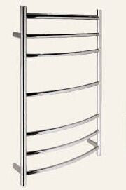 Roma 800 x 600mm Round Heated Towel Rail - PeakReno