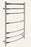 Roma 800 x 600mm Round Heated Towel Rail - PeakReno