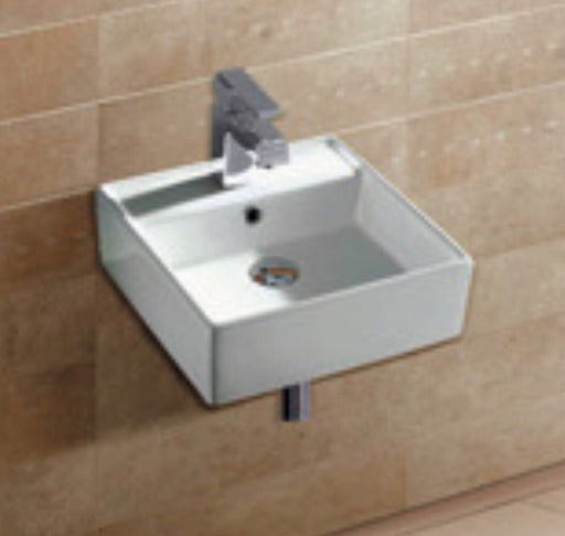 Roma B102W Square Wall Hung & Above Counter Basin - PeakReno