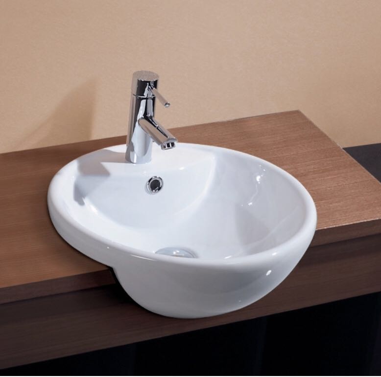 Roma B25 Round Semi-recessed Basin - PeakReno