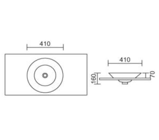 Roma B33 Round Inset / Above Counter basin - PeakReno