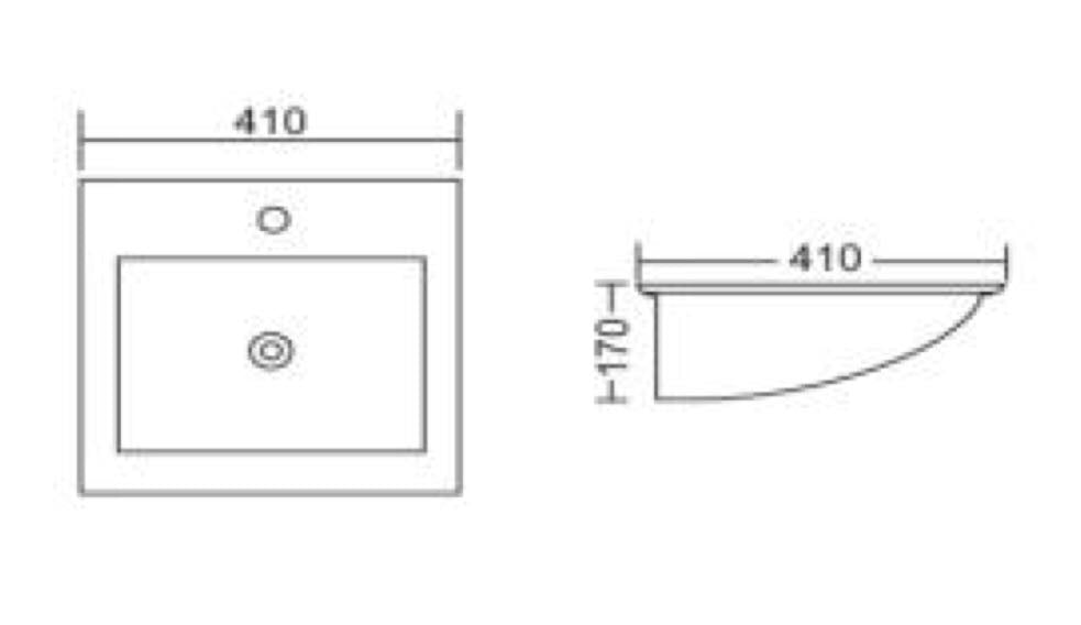 Roma B48 Square Inset / Above Counter basin - PeakReno