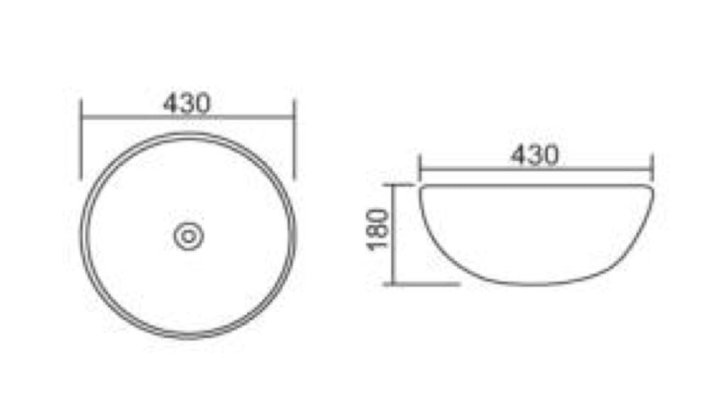 Roma B61 Round Inset / Above Counter basin - PeakReno