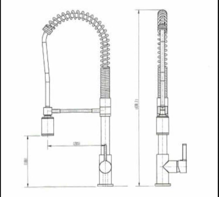 Roma Minimalist LED Vege Spray Kitchen Sink Mixer - PeakReno