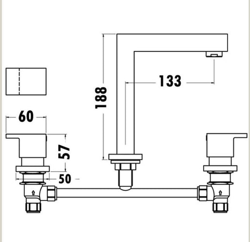 Rosa Tall Basin Tap Set - PeakReno