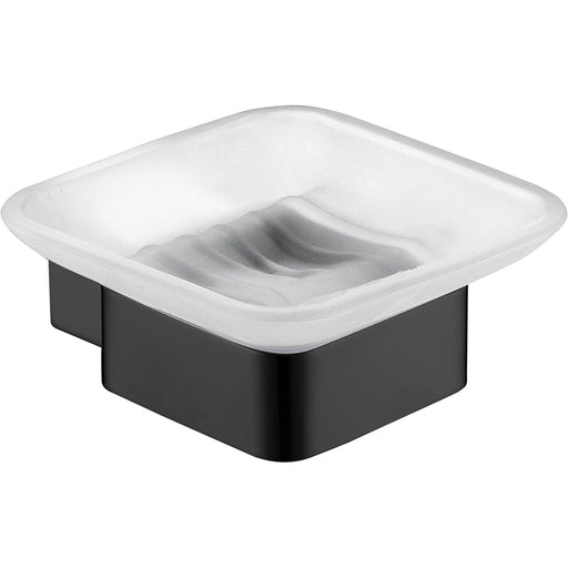 Rosa Matt Black Soap Dish - PeakReno