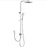 Rosa Square ( 2 Hoses ) Rail Twin Shower Set - PeakReno