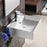 SANTA FE 465mm Square Wall Hung Basin - PeakReno