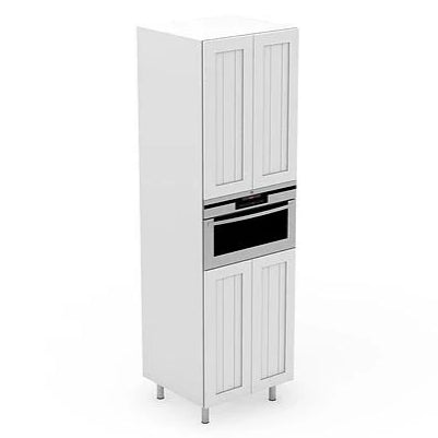 Custom Shaker Style 4 doors Pantry Microwave Kitchen Cabinet - PeakReno