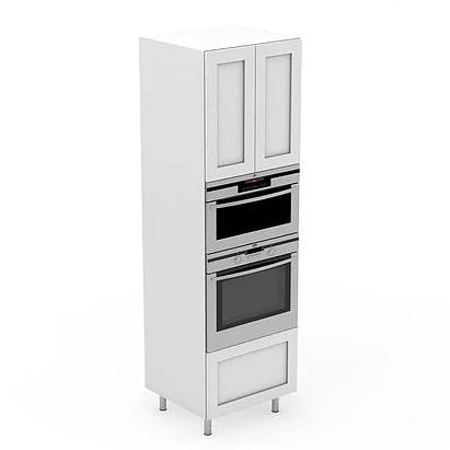 Custom Shaker Style Pantry Microwave & Oven Cabinet - PeakReno