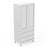 Custom Shaker Style 600-1050mm 3 Drawers Kitchen Pantry Cabinet - PeakReno