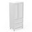 Custom Shaker Style 400-1200mm 2 Drawers Kitchen Pantry Cabinet - PeakReno