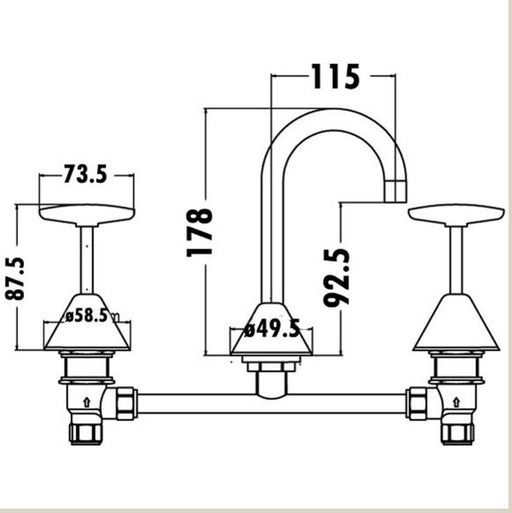 Teresa Basin Tap Set - PeakReno