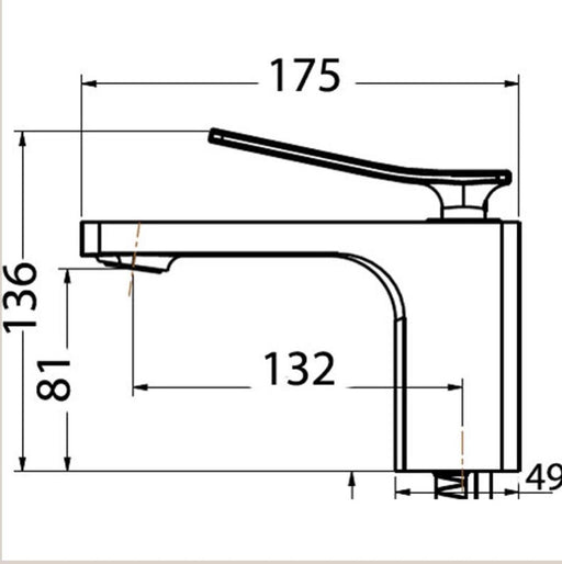 Titan Compact Basin Mixer - PeakReno