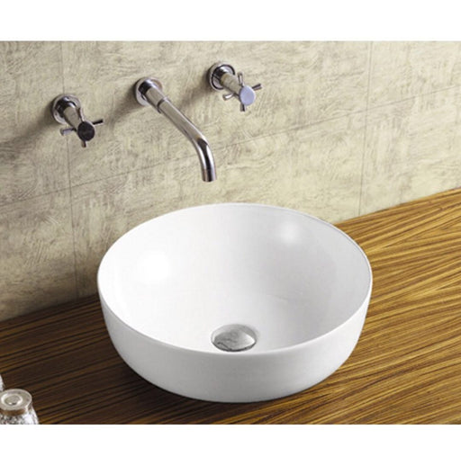 Ultra Thin Edge Artistic 410mm Round Above Counter Basin - PeakReno