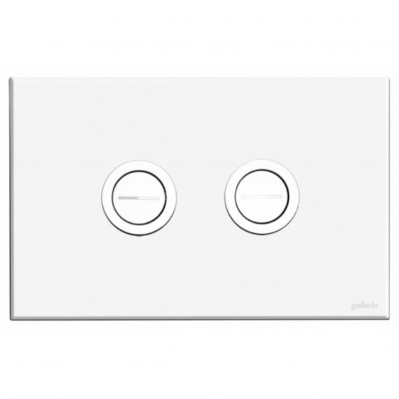 Vala White Pneumatic In Wall Cistern Button - PeakReno