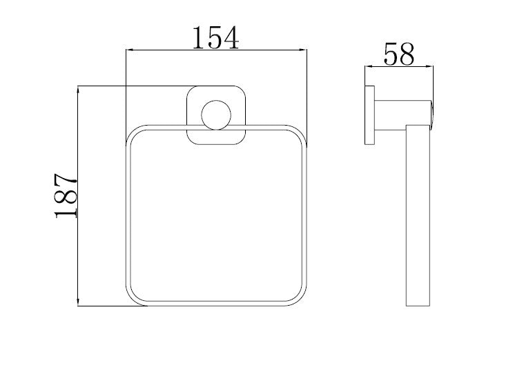 Linsol Chieti Hand Towel Holder - PeakReno