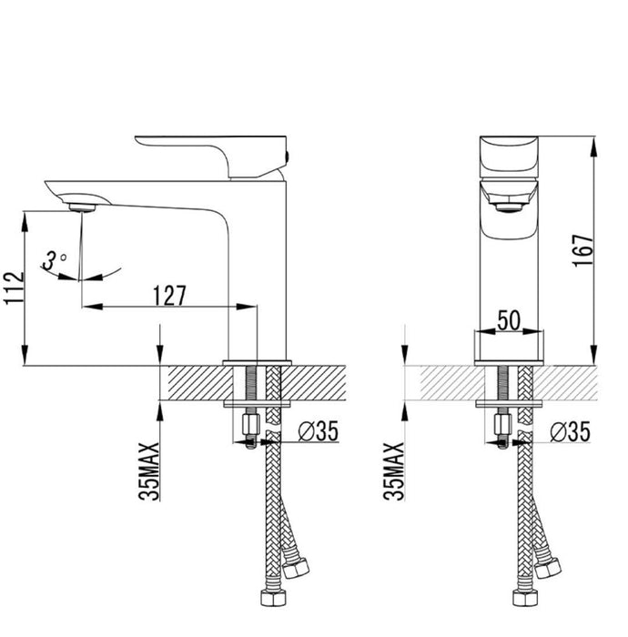 Ikon Banda Basin Mixer - PeakReno