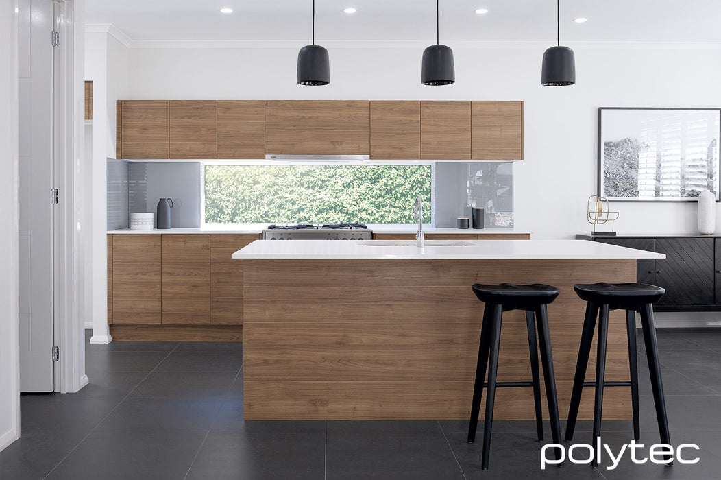 Polytec Melamine & Ultraglaze Pantry Oven & Microwave Kitchen Cabinet - PeakReno