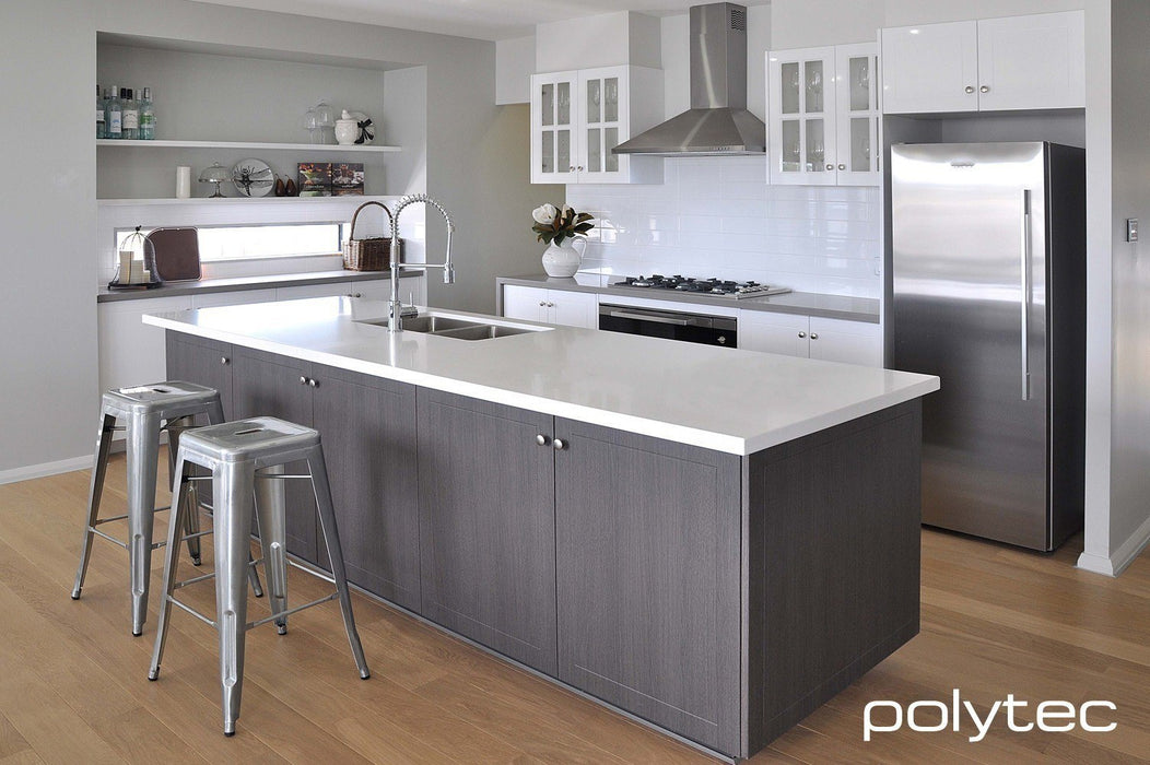 Polytec Melamine & Ultraglaze Pantry Oven & Microwave Kitchen Cabinet - PeakReno