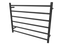 Linsol Allegra Matt Black 5 Bars Heated Towel Rail - PeakReno